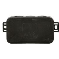 Puszka czarna n/t 80x45x41 IP54 038-05 ViPlast