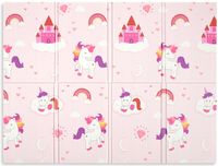 Mata Piankowa Sesttino Jednorożec Unicorn Składana Edukacyjna Różowa