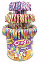 CUKIERKI ŚWIĄTECZNE LASKA MIKOŁAJA 12Gx100  JOHNY BEE CANDY CANE