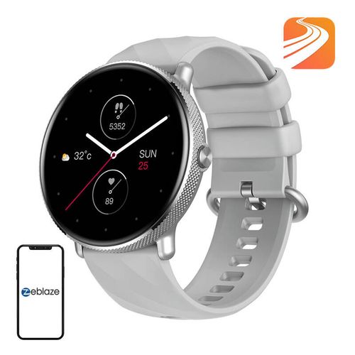 Smartwatch ZEBLAZE GTR 3 Pro Srebrny AMOLED 1000 nitów AOD na Arena.pl