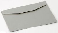 Koperty metalizowane srebrne 165 x 115 mm  - 50szt