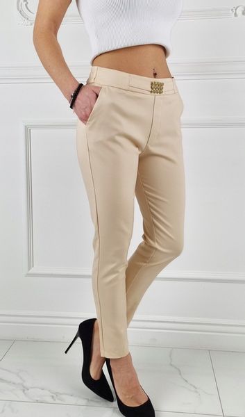 #ELEGANCKIE DAMSKIE SPODNIE - GUMKA 7/8 - FREESIA# zdjęcie 7