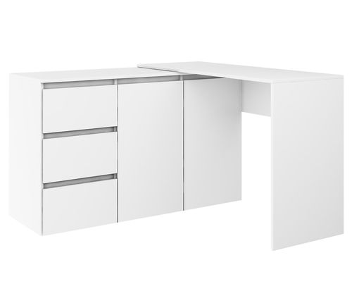 Biurko narożne MEGAN N3 białe na Arena.pl