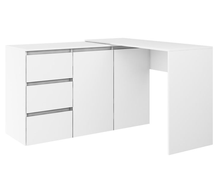 Biurko narożne MEGAN N3 białe zdjęcie 2