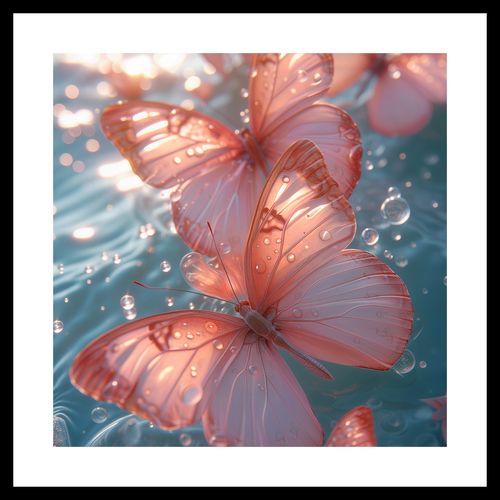 Plakat 30x30cm Świetliste Motyle na Arena.pl