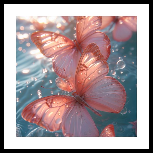 Plakat 30x30cm Świetliste Motyle zdjęcie 3