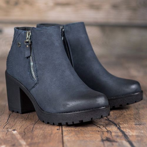 Granatowe Botki Na Platformie r.39 na Arena.pl