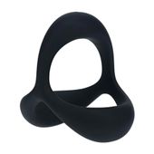 Tri O Ergo Silicone Cockring - Black