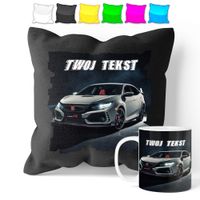 ZESTAW: KUBEK + POSZEWKA - SAMOCHÓD AUTO - PREZENT WIELE WZORÓW + IMIĘ