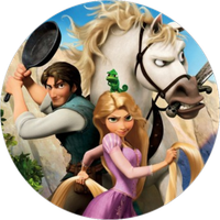 Opłatek na tort Roszpunka Księżniczka Postać