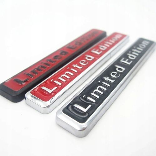 Naklejka Napis Czarny Czerwony Emblemat Limited Edition Tuning 3D Motosport na Arena.pl