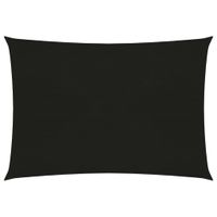 Żagiel przeciwsłoneczny, 160 g/m², czarny, 3,5x5 m, HDPE