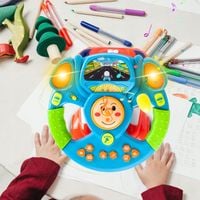 INTERAKTYWNA KIEROWNICA EDUKACYJNA DLA DZIECI SAMOCHÓD AUTO ŚWIATŁO DŹWIĘK