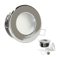 Zestaw oprawa halogenowa LUMO11 chrom + LED GU10 5W zimnobiała PREMIUM