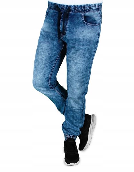 SPODNIE MĘSKIE JOGGER JEANS W35 ROZMIAR XL zdjęcie 3