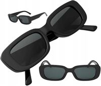 Prostokątne Okulary Przeciwsłoneczne Kobiece retro