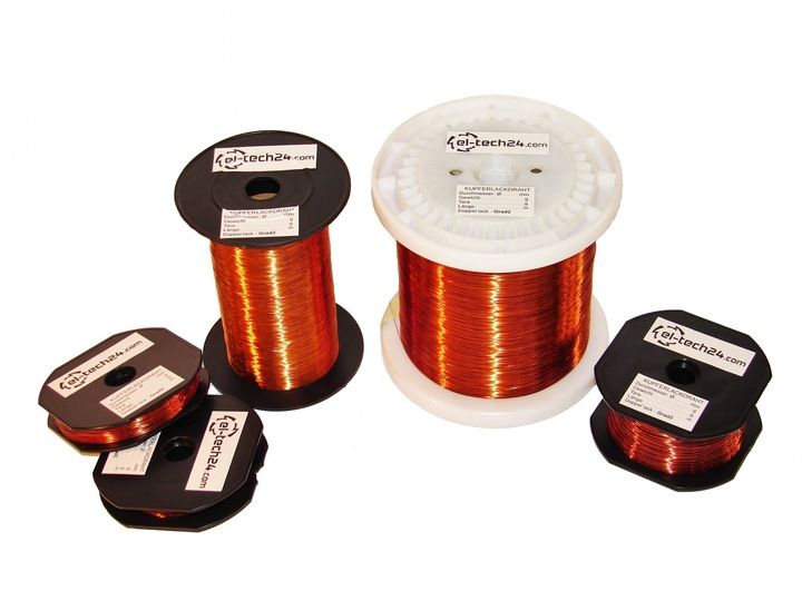 DRUT NAWOJOWY miedziany DN2E - 1mm - 500g - 70m zdjęcie 2