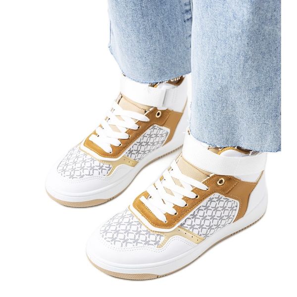 Białe sneakersy za kostkę r.40 zdjęcie 1