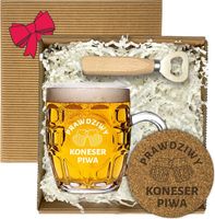 Gotowy Zestaw Prezent na Dzień Chłopaka Kufel na piwo Grawer Urodziny