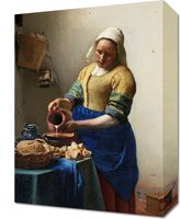 Obraz 30x40cm Mleczarka, Vermeer Vintage do Salonu