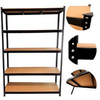 REGAŁ METALOWY SKRĘCANY CZARNY STABIL200 180X120X40 SOLIDNY WYTRZYMAŁY