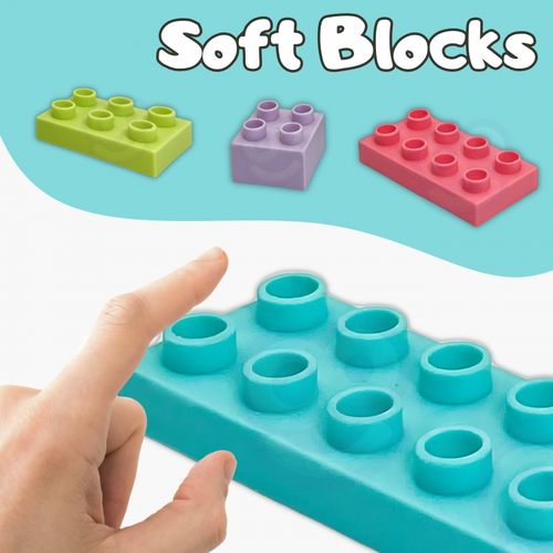 WOOPIE Klocki Soft Blocks Zestaw 99 Elementów w Pudełku na Arena.pl