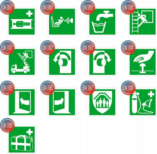 Tabliczka informacyjna piktogram 10x10 cm grawer strzałka na Arena.pl