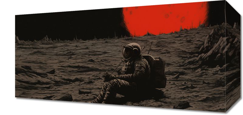 Obraz 40x20cm Samotność w Kosmosie zdjęcie 1