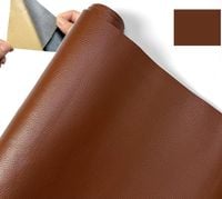 Tkanina ekoskóra 450 g/m² szer. 137 cm brązowy