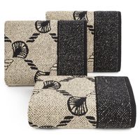 Ręcznik bawełniany DORIAN 50x90 Eurofirany czarny+grafitowy