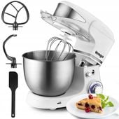 MOCNY MIKSER PLANETARNY 1000W DUŻA MISA 5L KUCHENNY ROBOT DO CIASTA