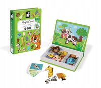 JANOD MAGNETYCZNA UKŁADANKA MAGNETIBOOK ZWIERZĘTA 3+