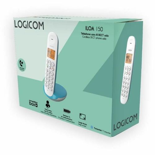 Telefon Stacjonarny Logicom DECT ILOA 150 SOLO Turkusowy na Arena.pl