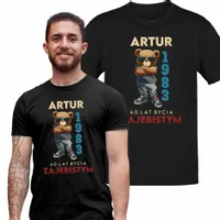 KOSZULKA PREZENT NA KAŻDE 1-99 URODZINY IMIĘ ROK