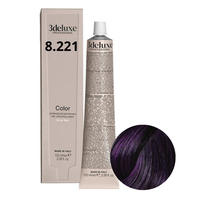3DELUXE Farba do włosów - Extra Jasny Fioletowy Blond 8.221 - 100ml