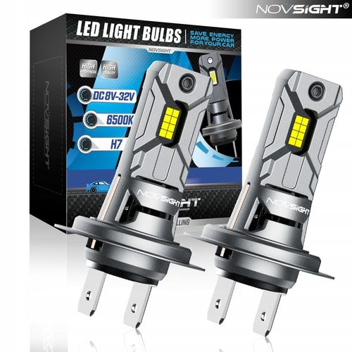 ORYGINAŁ NOVSIGHT ŻARÓWKI LED H7 +600% 6500K BARDZO MOCNE 1:1 BRAK BŁĘDÓW na Arena.pl