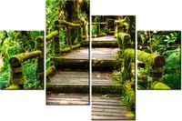 140CM 70 OBRAZ DREWNIANY MOSTEK ŚCIENNY