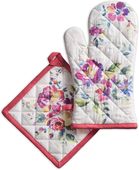 Maison d' Hermine Rękawice Kuchenne Uchwyt na Garnek Ręcznie Malowane