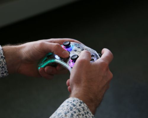 Pad Deltaco Pad bezprzewodowy transparentny RGB Switch/PC/Android na Arena.pl