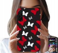 ETUI DO SAMSUNG GALAXY A56 5G - KOKARDKI CZERWONO BIAŁE MYSZKA, WZORY