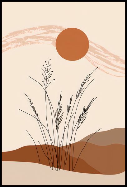 Plakat 68x101cm Złote Źdźbła zdjęcie 2