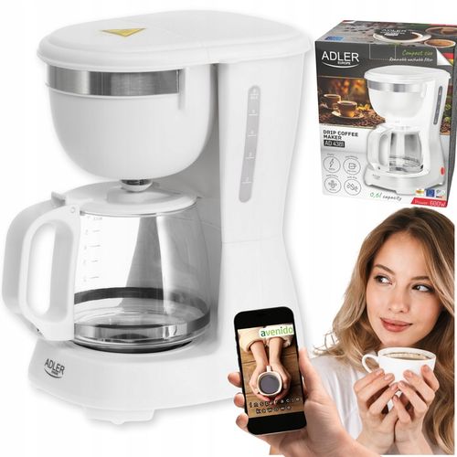 Ekspres do kawy przelewowy 0,6L 600W Podtrzymywanie temperatury na Arena.pl