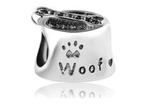 SREBRNA PRZYWIESZKA CHARMS PSIA MISKA PUPILA DOG