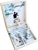 Skrzynka PUDEŁKO na prezent Ślubny dla młodej pary