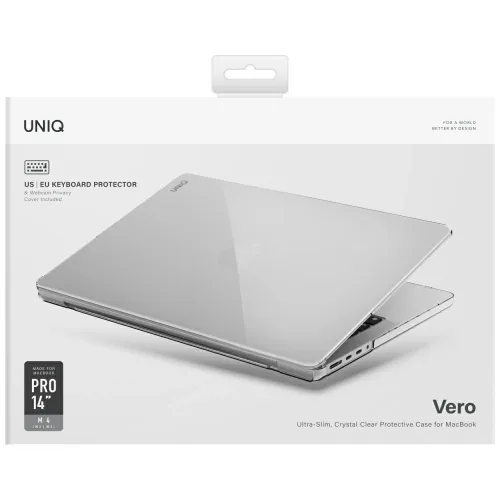 Etui UNIQ Vero do MacBook Pro 14" M1-M4  (2021-2024) - przezroczyste na Arena.pl