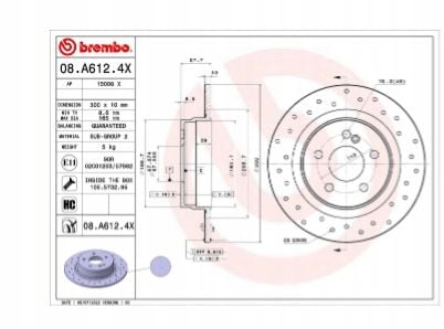 TARCZA HAM TYL 300X10 P XTRA BREMBO na Arena.pl