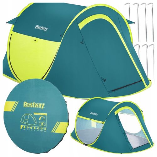 Namiot Turystyczny Kempingowy 2 Osobowy 223x145 Pop-UP Torba Bestway 68086 na Arena.pl