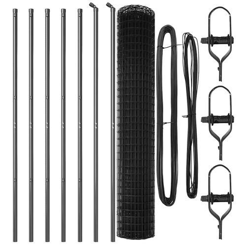 Ogrodzenie z słupkami Szary 1.6 x 10 m Stal na Arena.pl