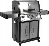 GRILL GAZOWY OGRODOWY YATO 4+1 STAL NIERDZEWNA 17,5KW + POKROWIEC REDUKTOR