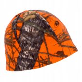 Czapka myśliwska polarowa kamuflaż orange ,unisex, wygodna